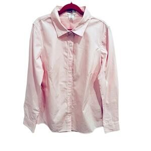 J Crew Haberdashery Pink Pin Striped Button Down Shirt Size XS NWT
